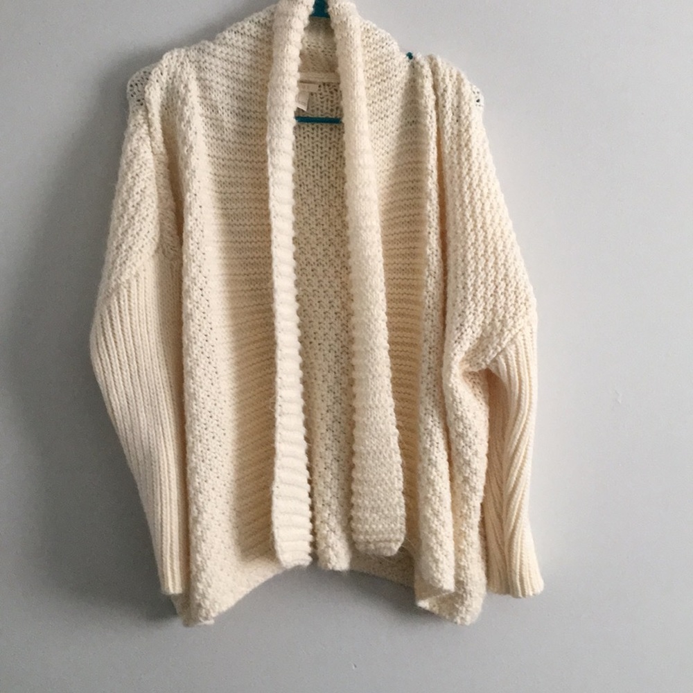 Oversized knit cardigan